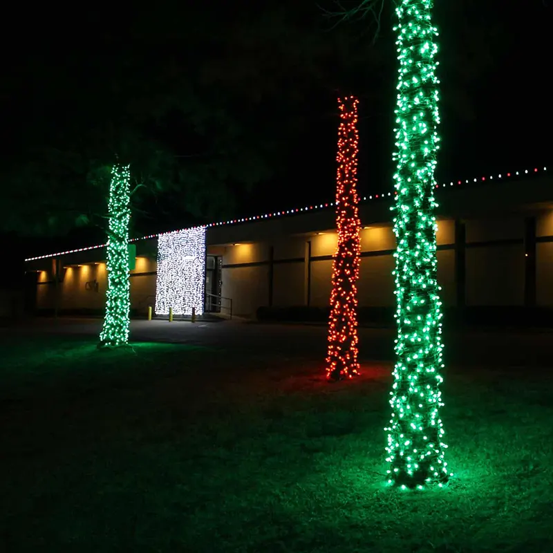 Commercial Christmas light installation Commercial Christmas light installation