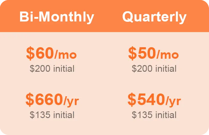 Total Pest Control Pricing 3-4k sf homes